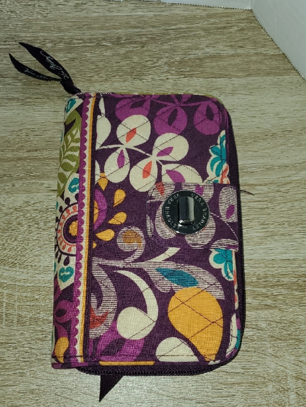 Vera Bradley Plum Crazy Floral Quilted Tote with Coordinating Pouches - Picture 6 of 10